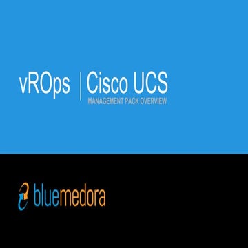 vRealize Operations (vROps) Management Pack for Cisco UCS Overview
