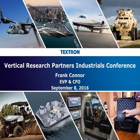 Textron Inc. at Vertical Research Partners Industrials Conference | PDF