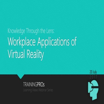 Workplace Applications of Virtual Reality