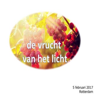 De vrucht van het licht