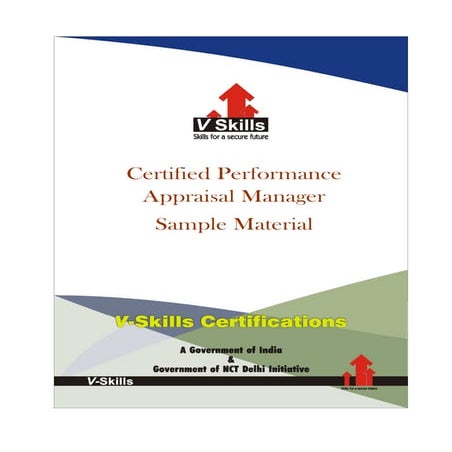 Vskills certified performance appraisal manager sample material