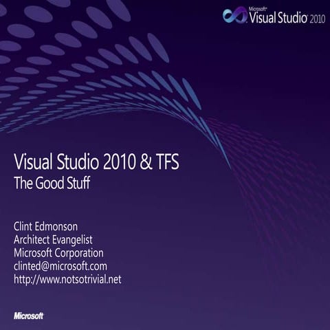 Visual Studio 2010 - The Good Stuff