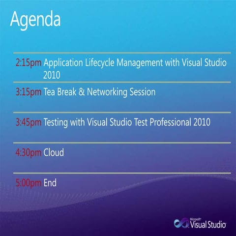 Vs2010 alm overview 22nd march