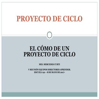 V sala aprender   proyecto de ciclo