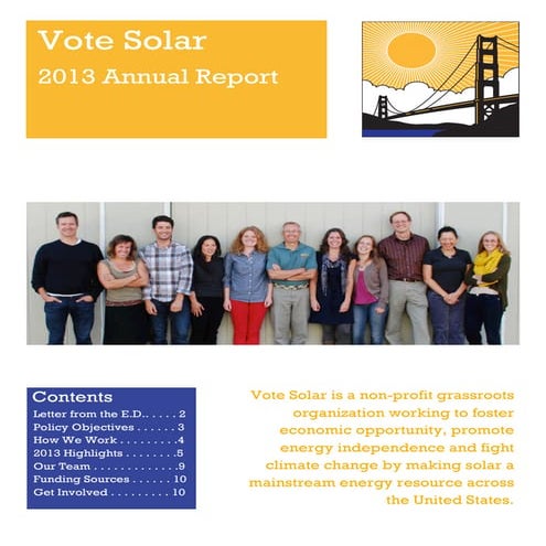 Vote Solar 2013 annual report | PDF