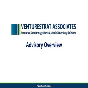 VentureStrat Overview deck v1906f2