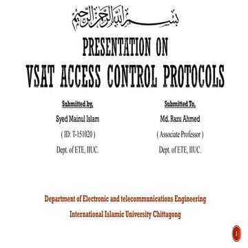 Vsat access control protocols