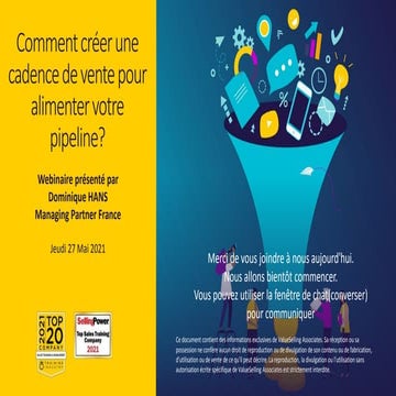 CRÉER UNE CADENCE DE PROSPECTION POUR ALIMENTER VOTRE PIPELINE