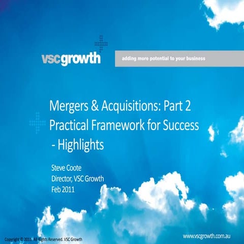 M&A Framework for Success - short