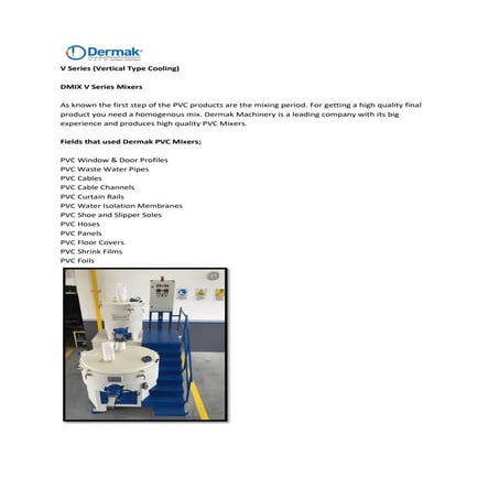 Dermak / V Series (Vertical Type Cooling) in Turkey. | PDF