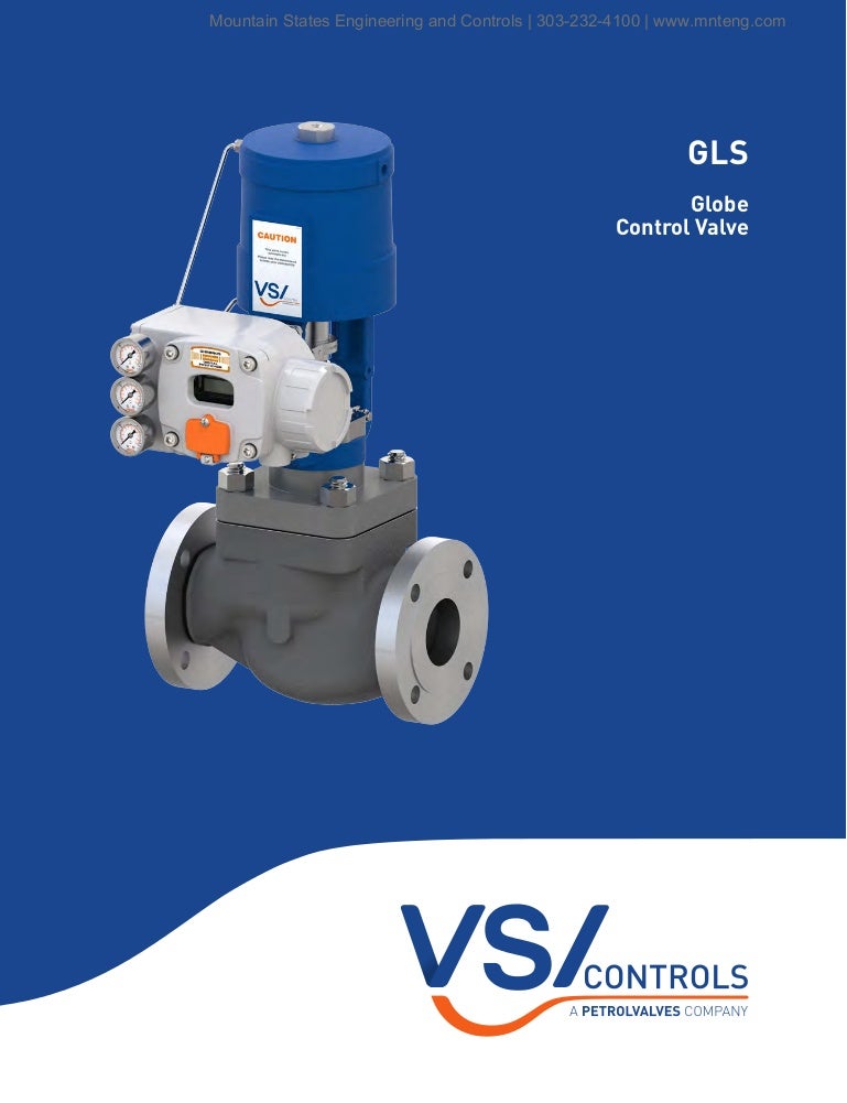 VSI Controls GLS Globe Control Valve Mountain States Engineering an…