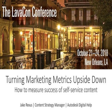 Jake Rexus - KPI's for Self-serve Content: Turning Marketing Metrics Upside Down