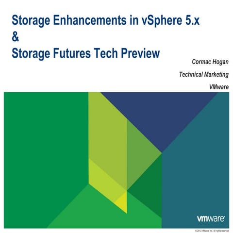 V sphere 5.1-storage-features-&-futures