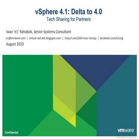 VMware vSphere 4.1 deep dive - part 1