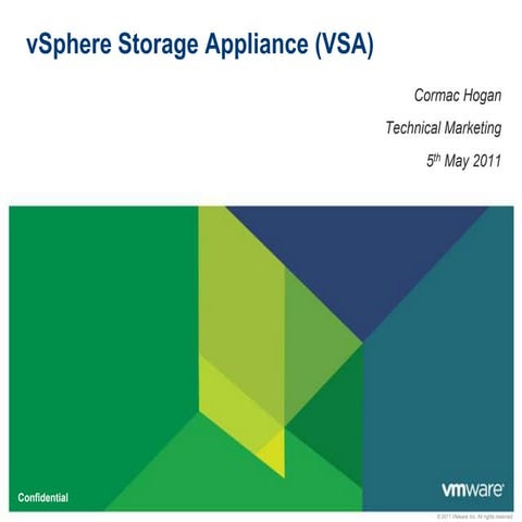 VMware vSphere Storage Appliance (VSA) -  Technical Presentation,Almacenamien...