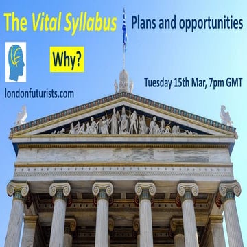 Vital Syllabus project update 220315