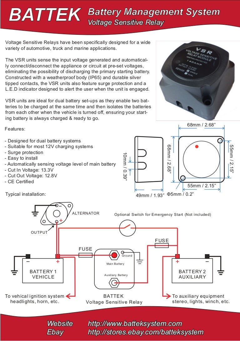 Battek Voltage Sensitive Relay