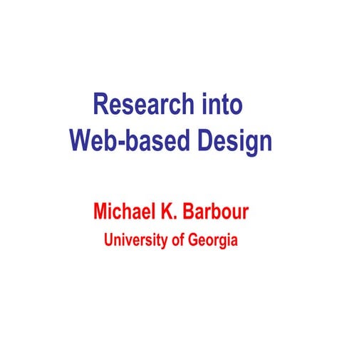 VSS 2006 - Taking it from Good…to Better…to  Best in Online Course Design