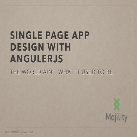 VS Single Page App Design with AngularJS