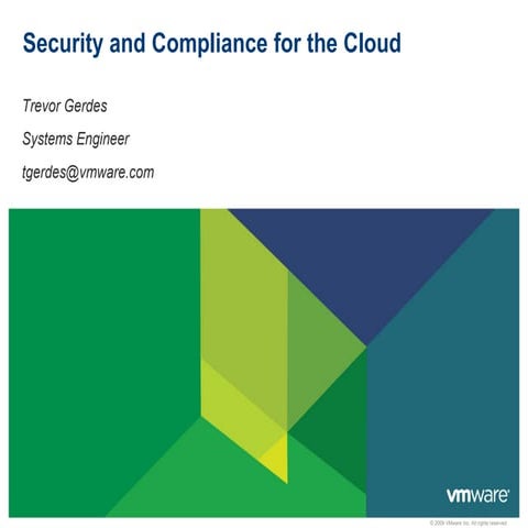 Vmware Seminar Security & Compliance for the cloud with Trend Micro