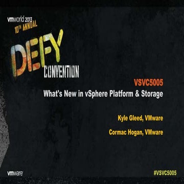VMworld 2013: What's New in vSphere Platform & Storage 