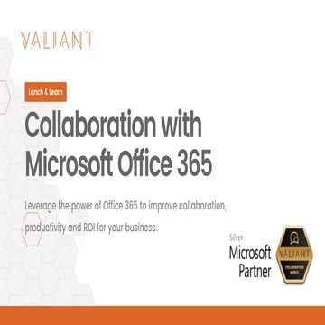 Lunch & Learn January 2020: Collaboration with Microsoft Office 365