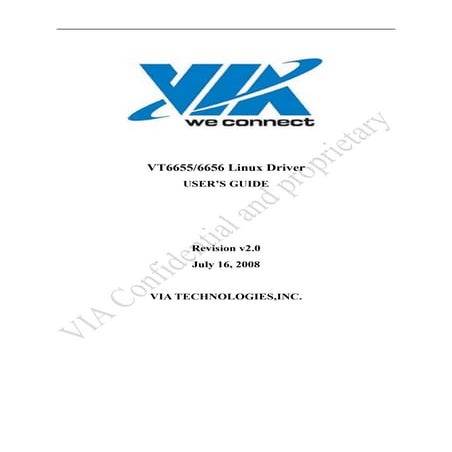 Vt6655 linux user_guide