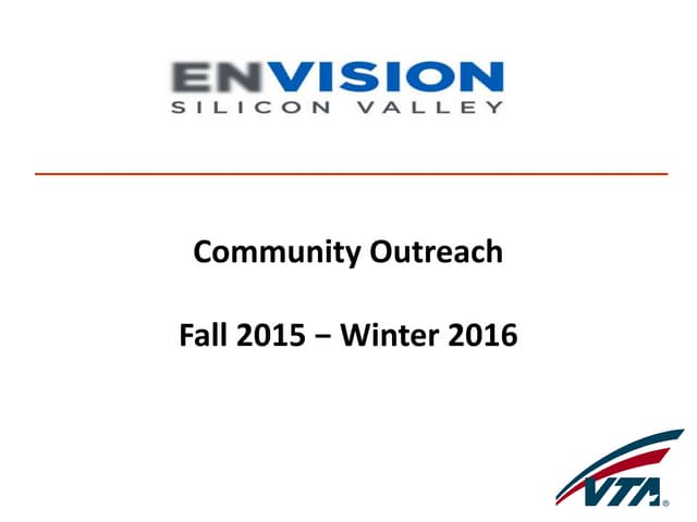 VTA Envision Silicon Valley Program Presentation