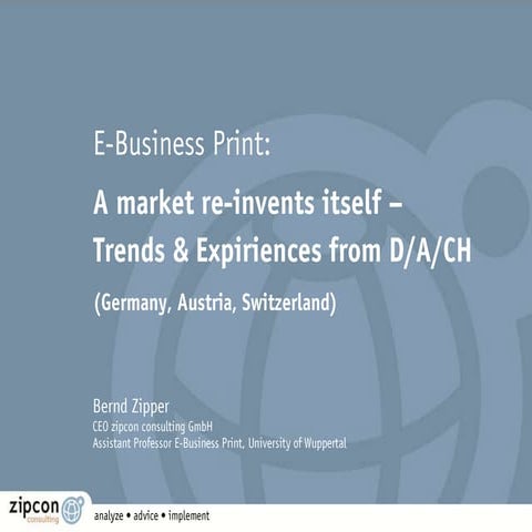 Web-to-Print and E-Business Print in D/A/CH
