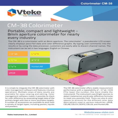 Vteke Color Meter color difference measurement tool