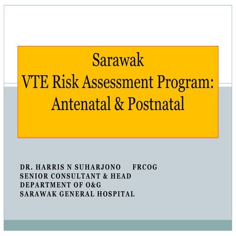 Vte risk assessment program presentation 2.ppt