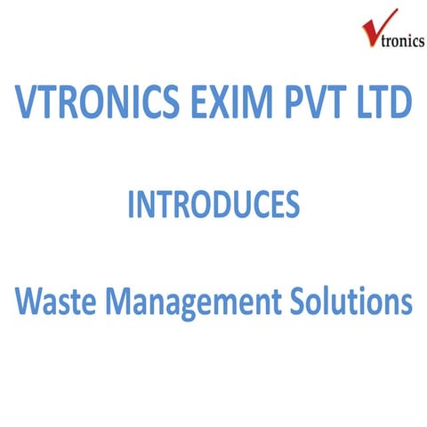 Vtronics food waste disposer   resource