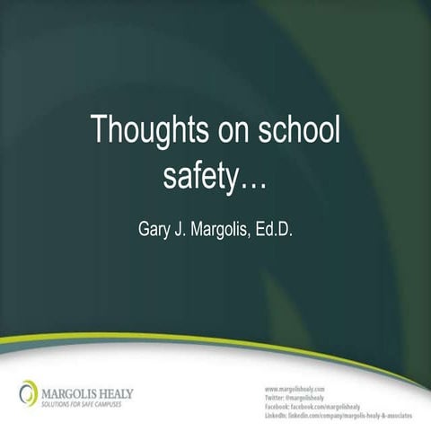 VT School Safety Conference 2013 Keynote 