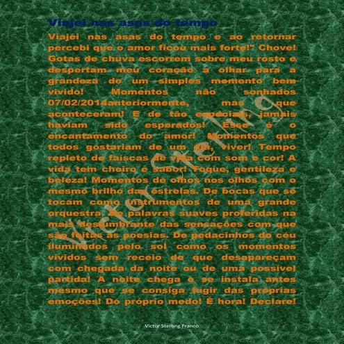 Viajei nas asas do tempo