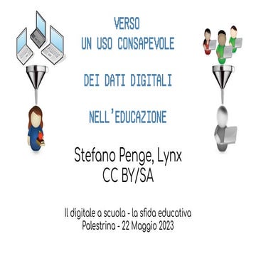 Verso un uso  consapevole dei dati digitali nell'educazione