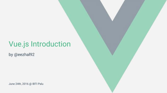 Vue JS Intro