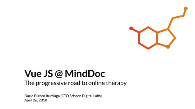 Vue JS @ MindDoc. The progressive road to online therapy