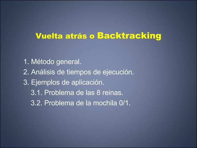 Vuelta Atras