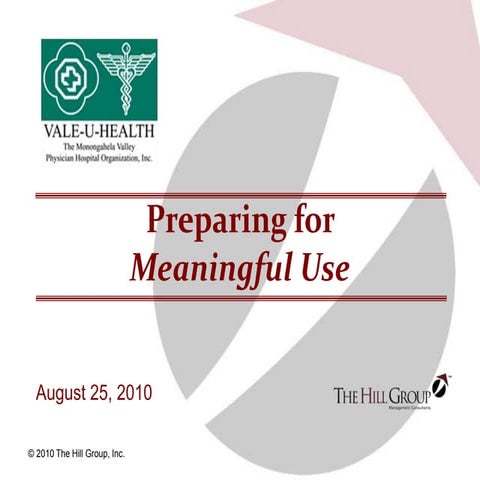 Meaningful Use - 8/2010
