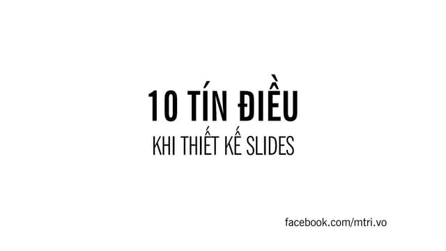 10 tin dieu khi thiet ke Slides