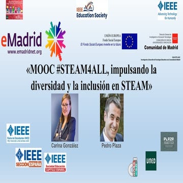 2021_05_21 «MOOC #STEAM4ALL, impulsando la diversidad y la inclusión en STEAM»