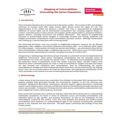 Vulnerabilities Syria Crisis