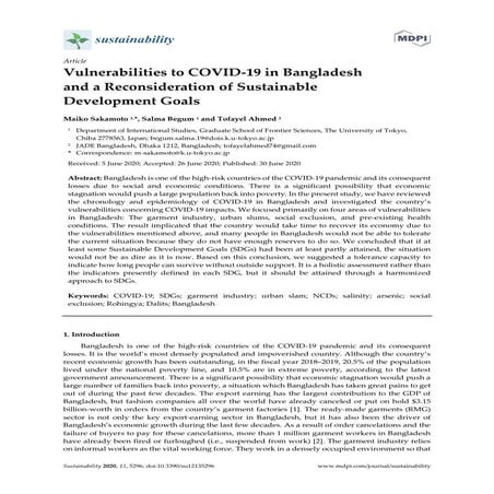 The covid 19 catastrophe in bangladesh | PDF