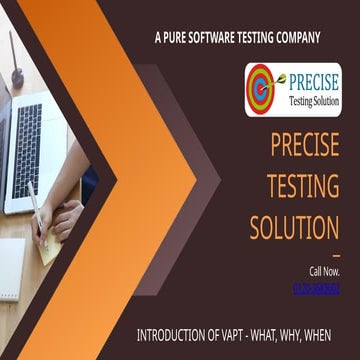 Vulnerability assessment & Penetration testing Basics | PPTX