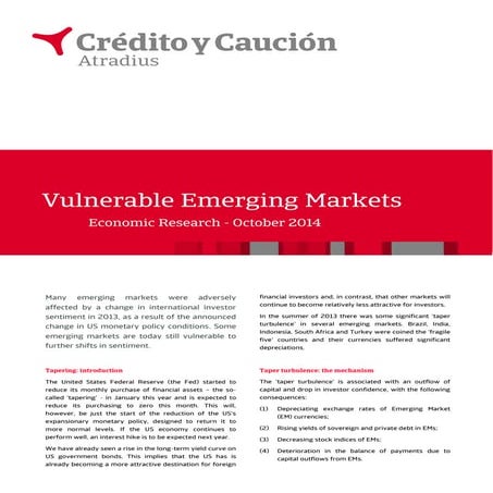 Vulnerable emerging markets