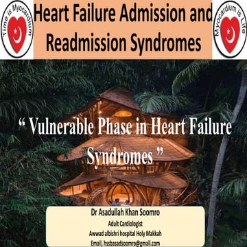 Vulnerable phases of Heart Failure syndromes | PPTX