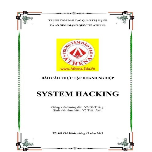 Báo Cáo Thực Tập _System Hacking