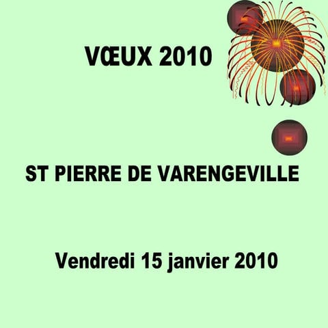 Vœux 2010 de la Mairie