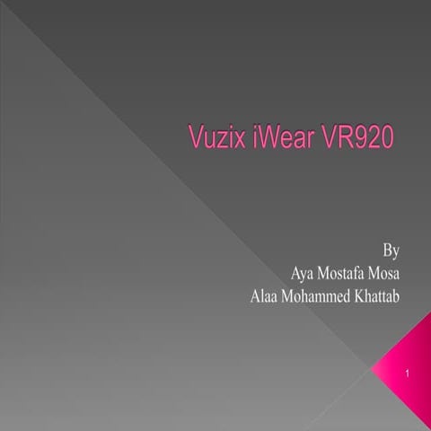 Vuzix i wear vr920