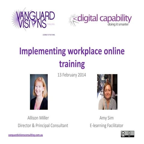Implementing workplace online training - 130214